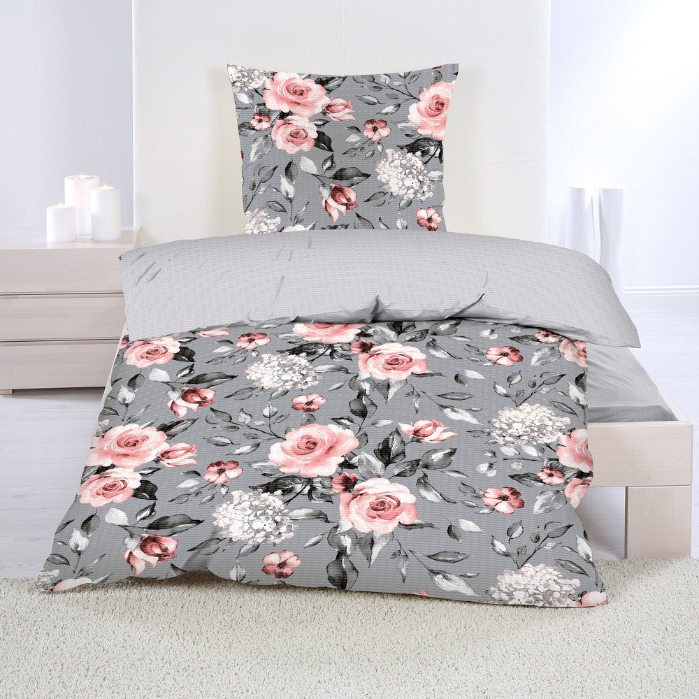 Casa Colori Bettwäsche Seersucker Bettwäsche Garnitur günstig online kaufen