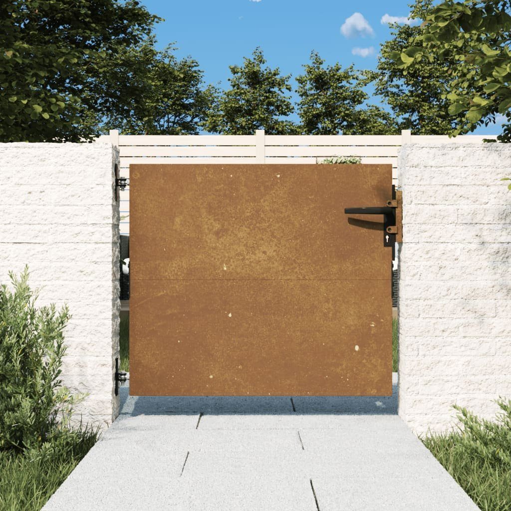 vidaXL Gartentor Gartentor 85x100 cm Cortenstahl