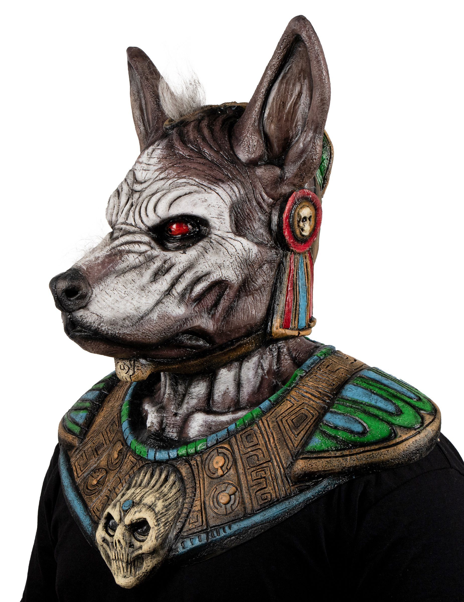 Ghoulish Productions Monster-Kostüm Vollmaske Monster Hundekopf für Erwachsene