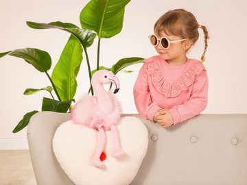 Teddy Hermann® Kuscheltier Herzekind, Flamingo Flora, 35 cm, zum Teil aus recyceltem Material