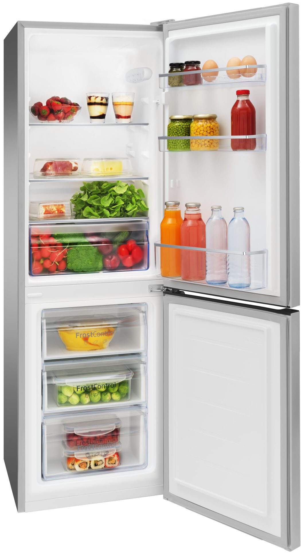 Amica Kühl-/Gefrierkombination KGCL 384 159 E, 144 cm hoch, 47,4 cm breit