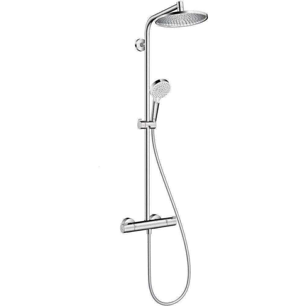 hansgrohe Duscharmatur Hansgrohe Crometta S Showerpipe 240 1jet mit Thermostat 27267000