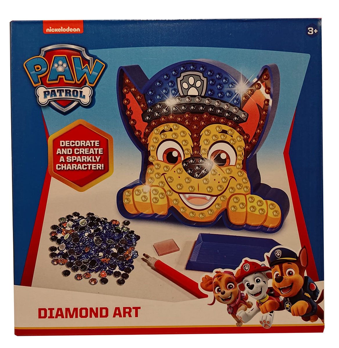 PAW PATROL Kreativset PAW Patrol Chase Diamond Painting Kreativset Schmucksteine Motive