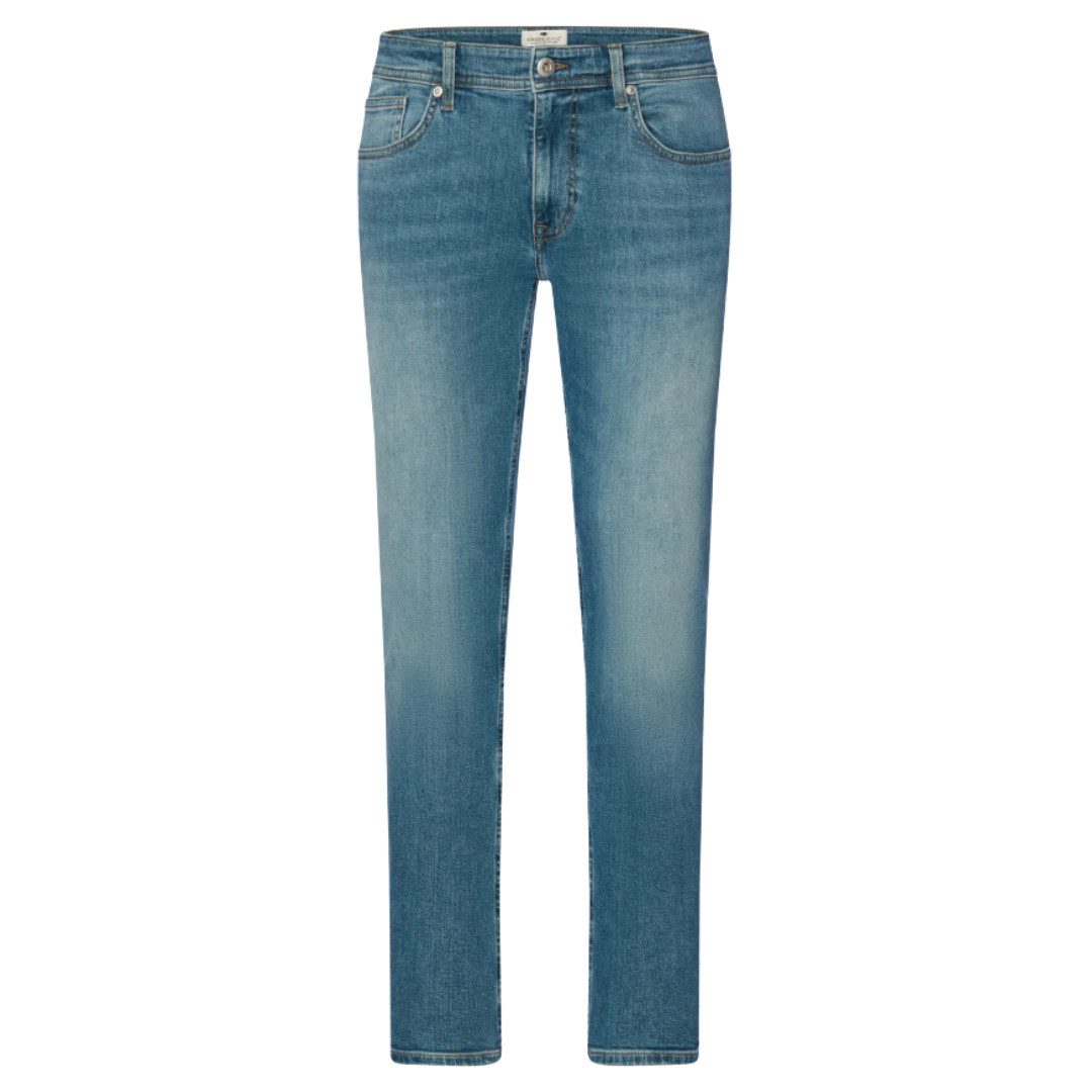 CROSS JEANS® Regular-fit-Jeans Dylan E195-159 Mid Blue 5-Pocket Style