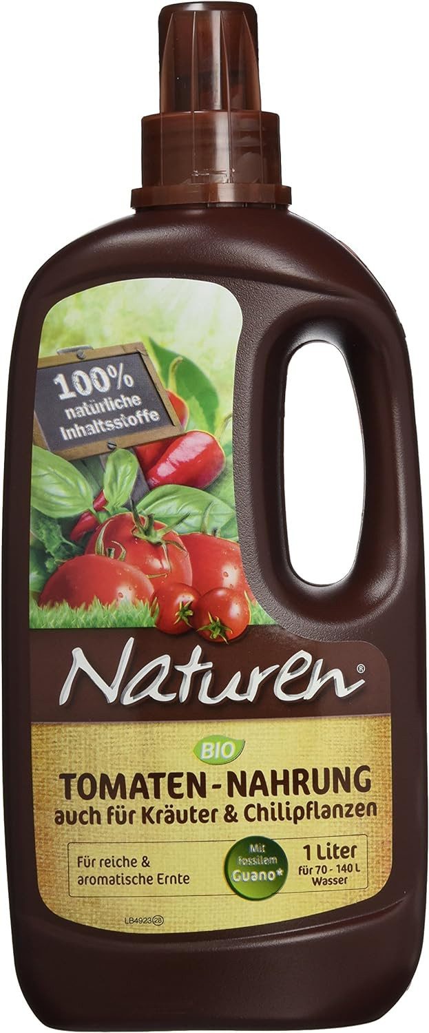 Evergreen Tomatendünger Naturen Bio Tomaten und Kräuter Nahrung 1 Liter