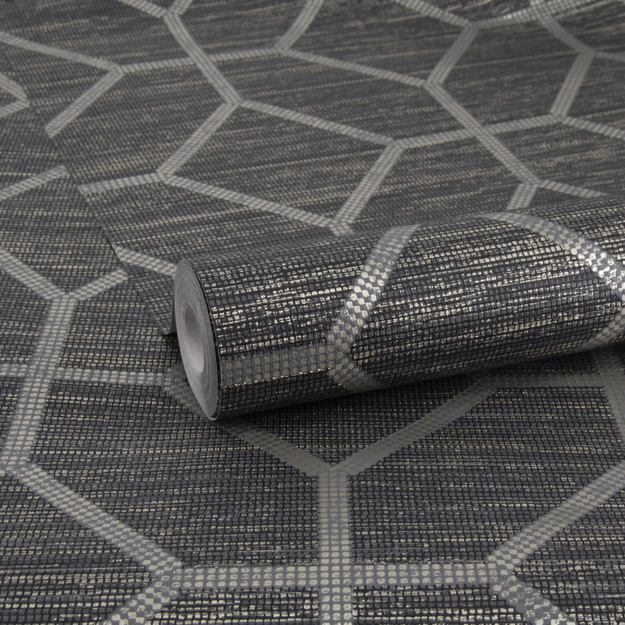 Sublime Vliestapete GEO TEXTURE, geprägt, 3D-Optik, (1 St), Design Tapeten