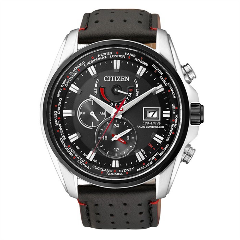 Citizen Quarzuhr Citizen Elegant Racing Funk Uhr schwarz AT9036-08E günstig online kaufen
