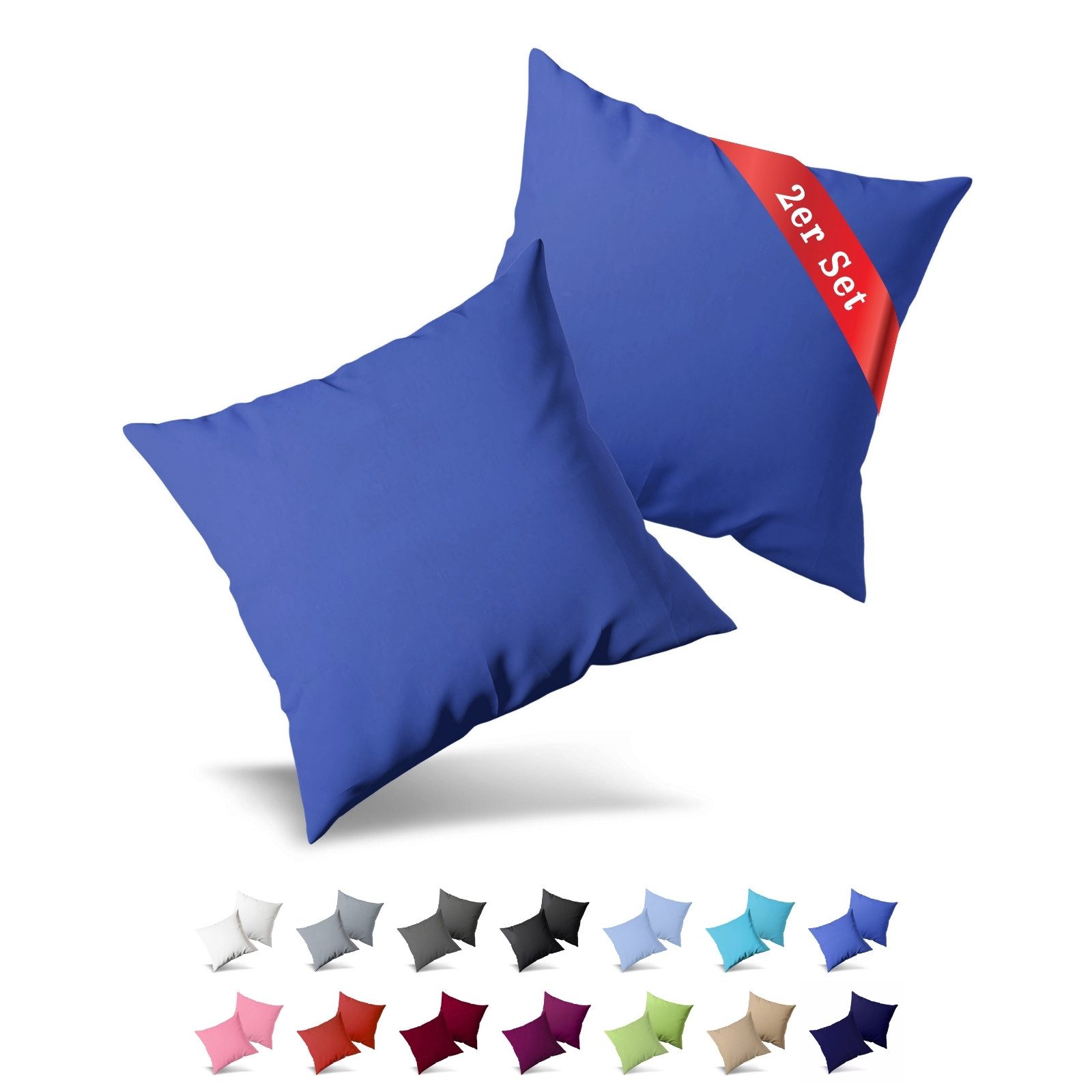 Buymax Kissenbezüge Kissenbezug 100% Baumwolle Premium Jersey, (2 Stück), K günstig online kaufen