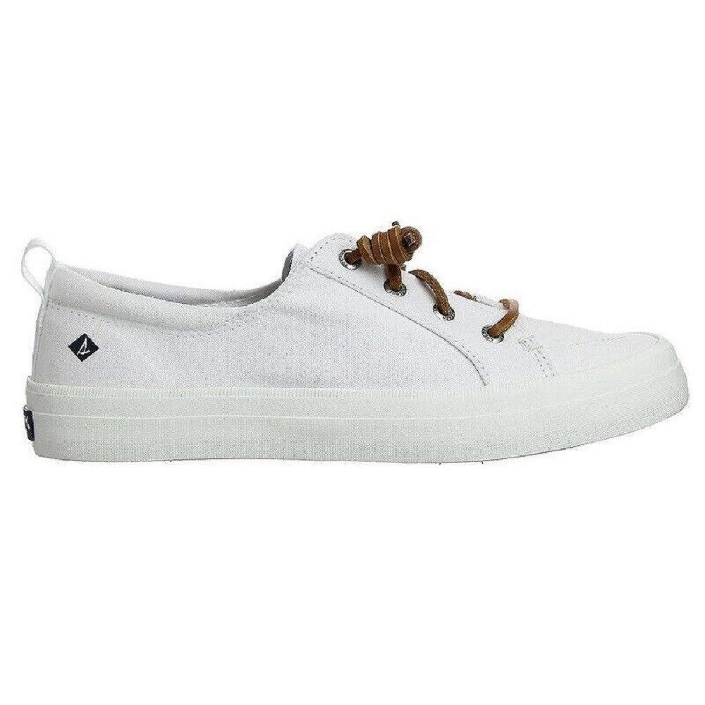 Crest Vibe Canvas White Damen Sneaker Halbschuhe Schnürschuhe STS81903 Sneaker