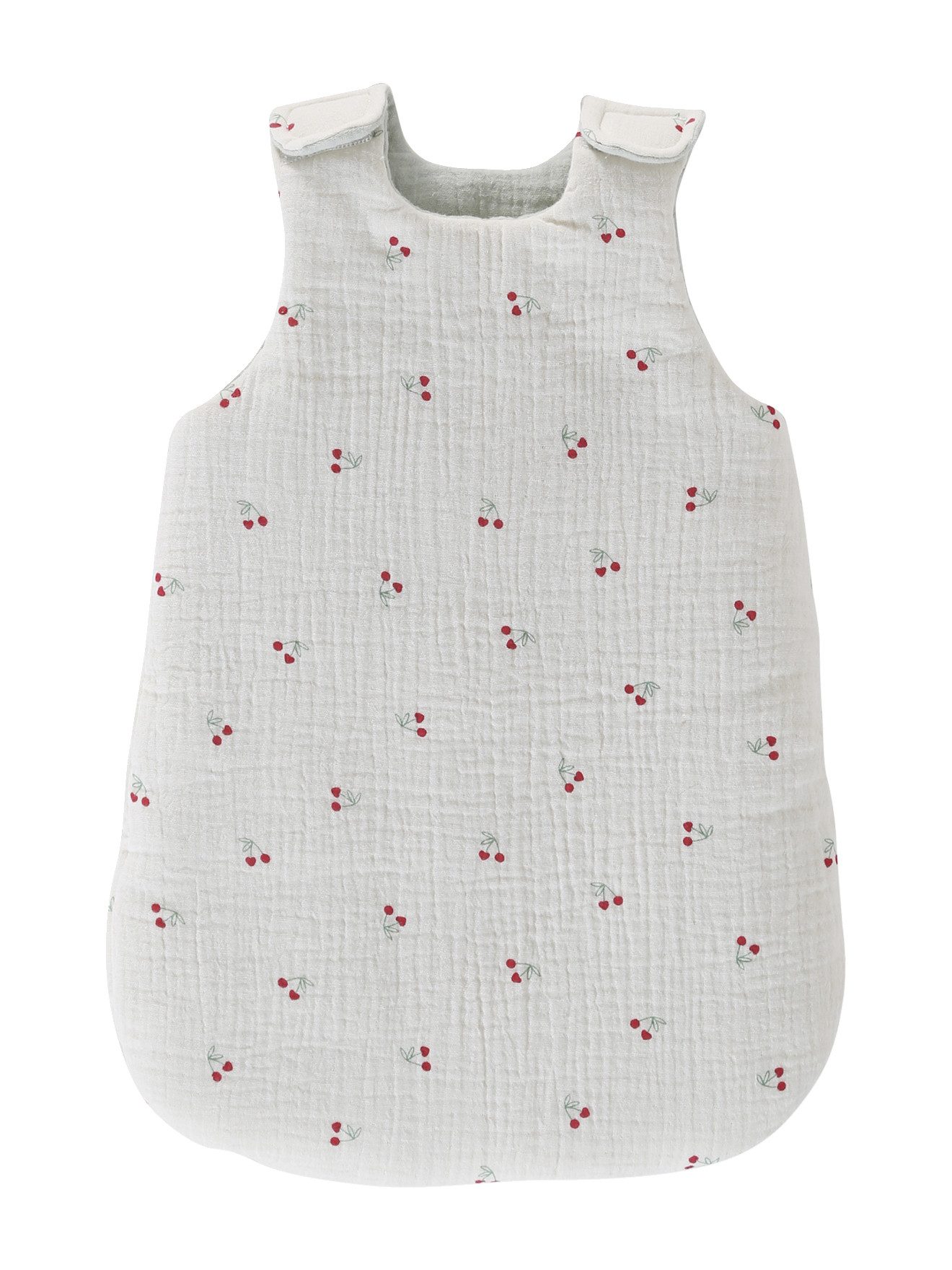 vertbaudet Puppen Accessoires-Set Puppen-Schlafsack aus Baumwoll-Musselin, aus Baumwoll-Musselin VINTAGE BLUMEN