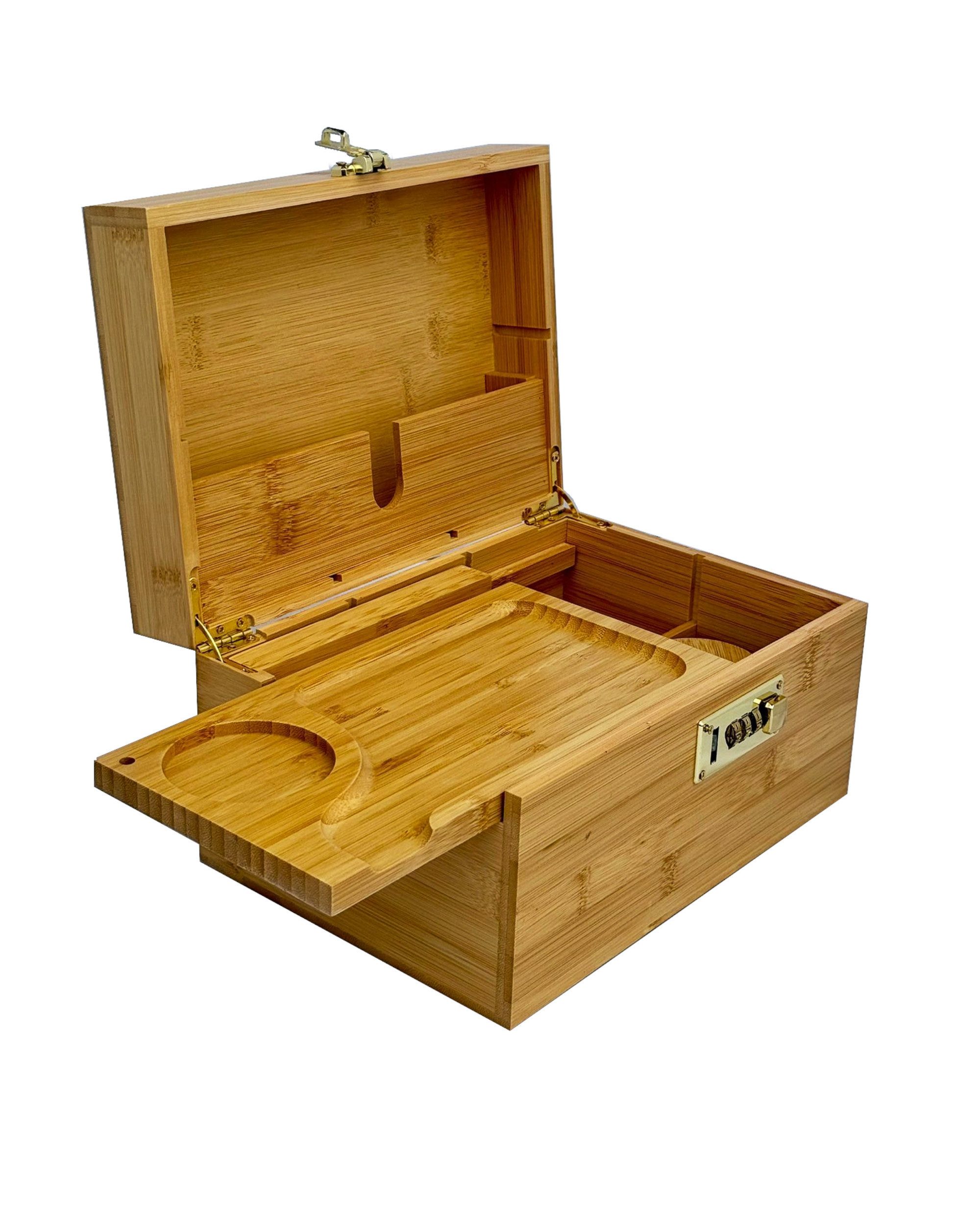 Starhome Organizer - Aufbewahrungsbox aus Bambus mit Zahlenschloss I 25,5x1 günstig online kaufen