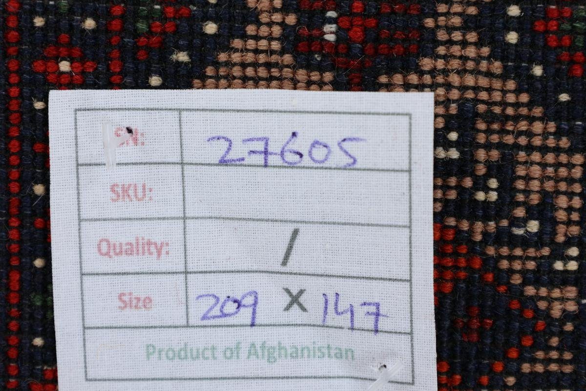 Orientteppich Afghan Mauri 147x209 Handgeknüpfter Trading, mm Orientteppich, Höhe: 6 rechteckig, Nain