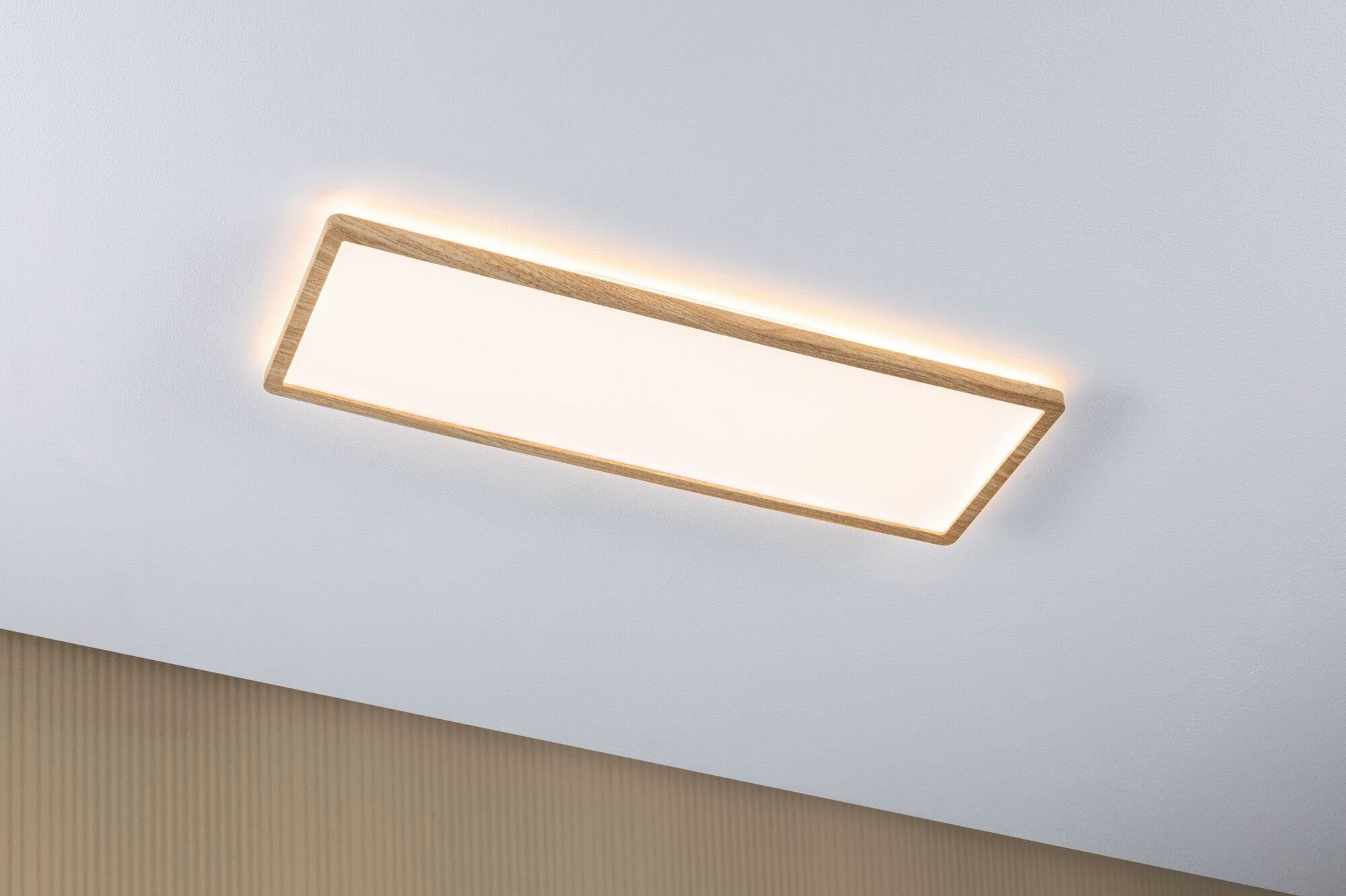 Atria Paulmann fest LED Hintergrundbeleuchtung 3000K Shine 22W 580x200 Panel Kunststoff integriert, Eiche LED IP44, Warmweiß,