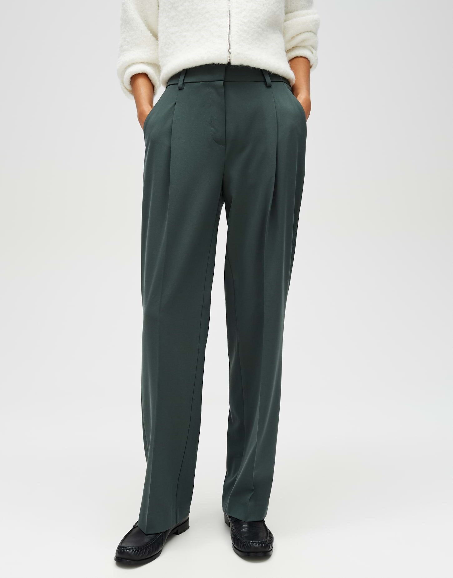 OPUS PANTS Stoffhose MOIRA Wide Leg mit Komfortbund verdeckter Zip-Fly, weicher Griff, elastischer Stoff