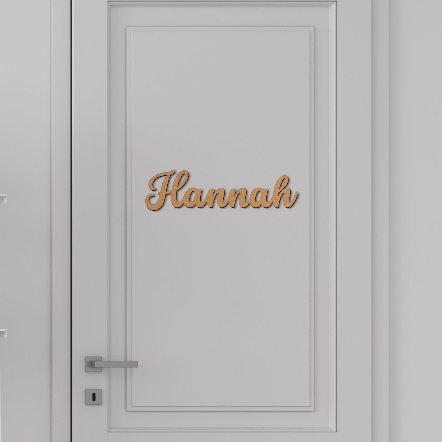Namofactur Wanddekoobjekt Name Hannah Holz Schild Buchstaben Namensschild I  MDF Holz