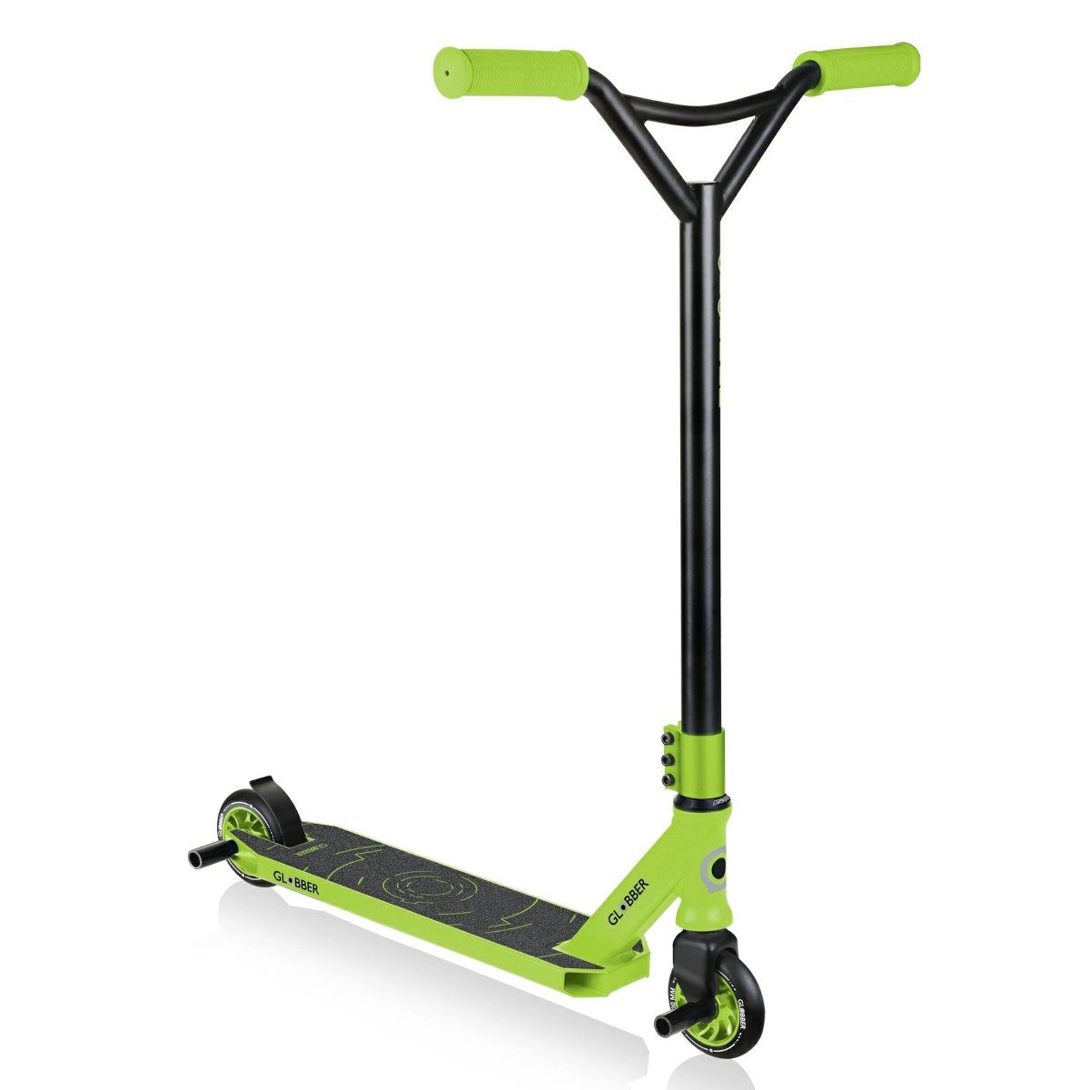 authentic sports & toys Laufrad Authentic Sports Globber Stuntscooter GS 540 Schwarz-Lime Grün