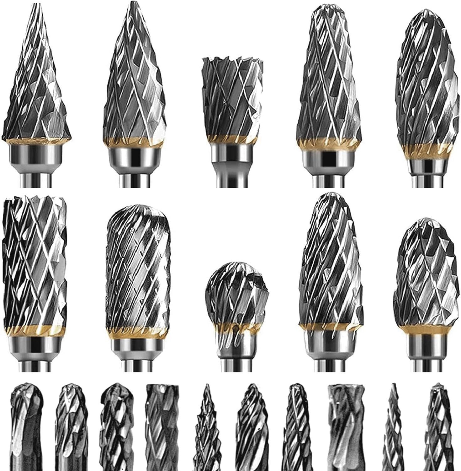 NUODWELL Fräser-Set 20 Stück Hartmetall-Frässtifte mit günstig online kaufen