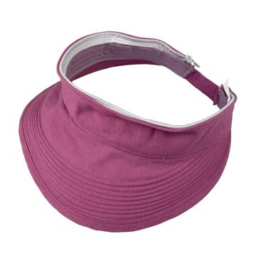 Taschen4life Sonnenhut Visor Cap 2in1 Sonnencap Basecap & Sonnenschutz in Einem, unisex, aus Leinen