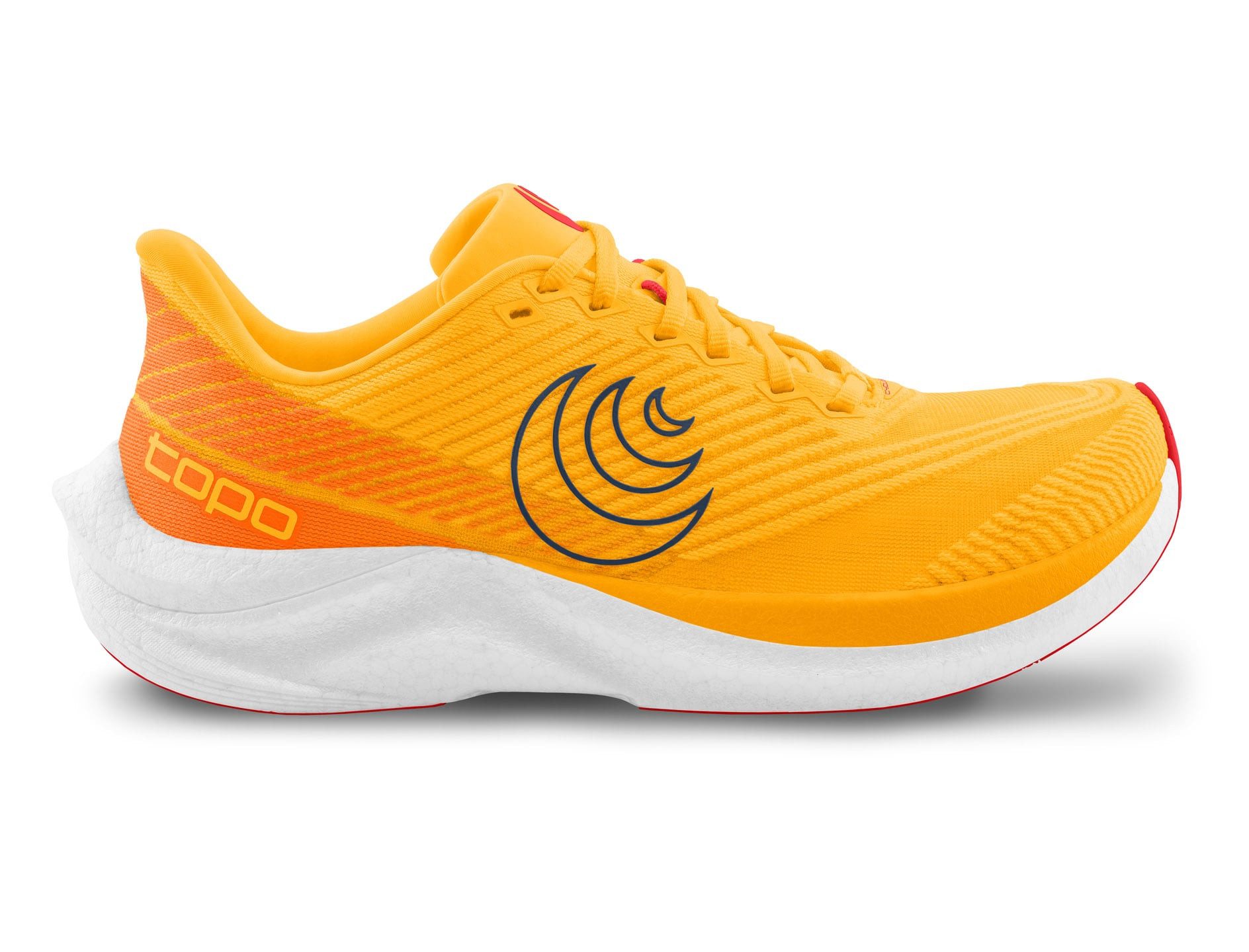 Topo Cyclone 3 (Leichtigkeit, breitere Zehenbox) orange/navy Herren Laufschuh