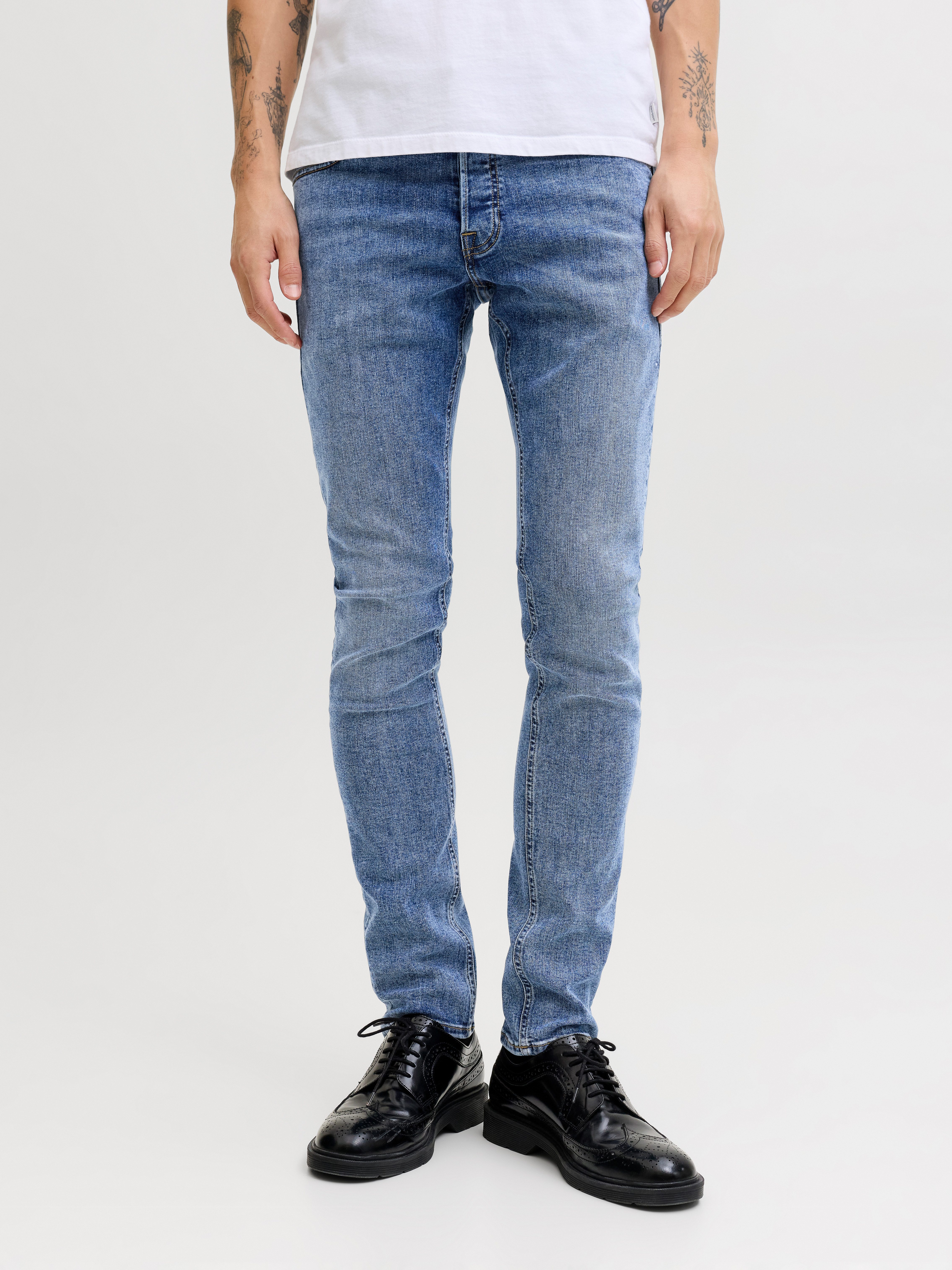 Jack & Jones Slim-fit-Jeans JJIGLENN Slim-Fit mit Stretch und praktischer 5-Pocket-Form Baumwollmischung, slim fit