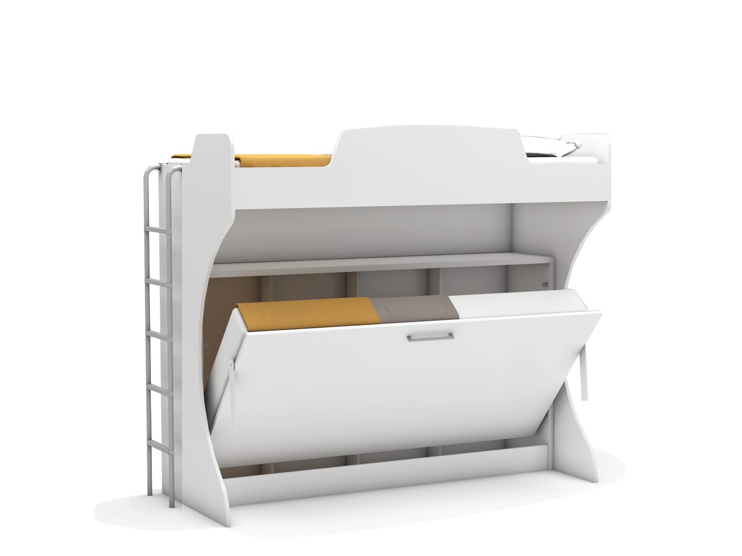 Schrankbett Hochbett Academy mit Klappbett Life
