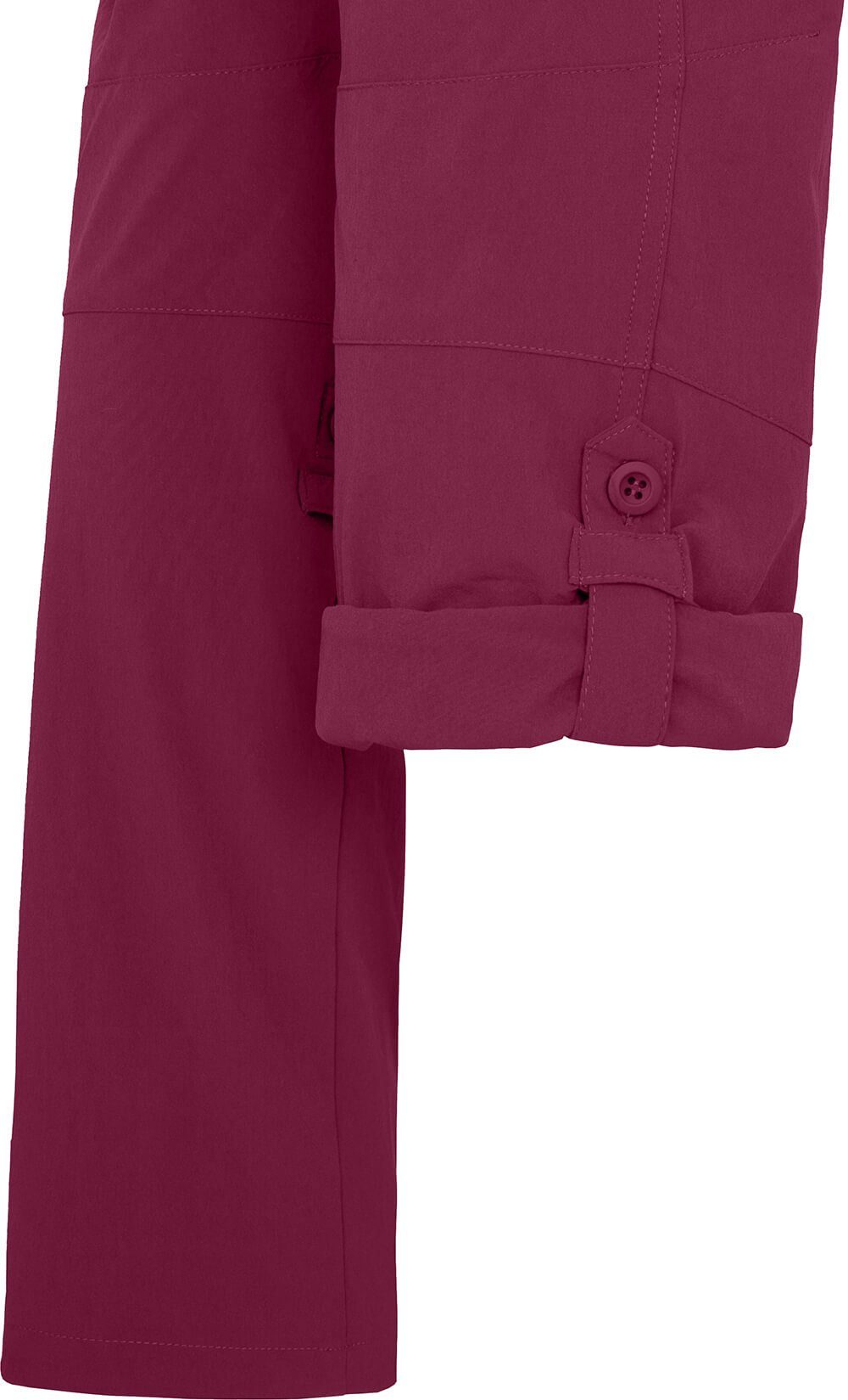 HYDRYS Pflaumen Outdoorhose Wanderhose, Damen pflegeleicht, Bergson vielseitig, rot Normalgrößen,