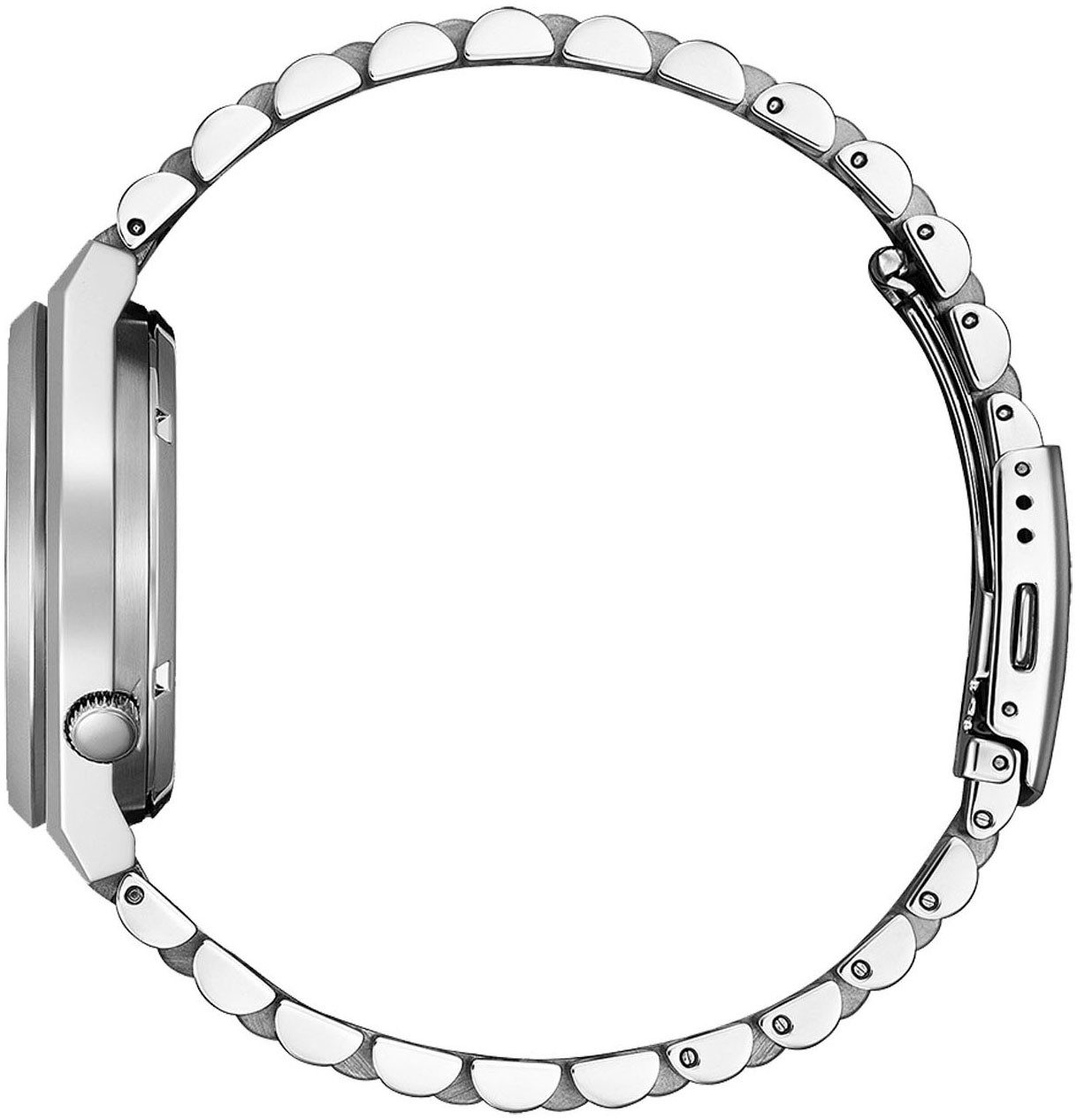 Citizen Automatikuhr TSUYOSA 60h NJ0159-86X, Armbanduhr, Damenuhr, Herrenuhr, Edelstahlarmband, Saphirglas, Datum