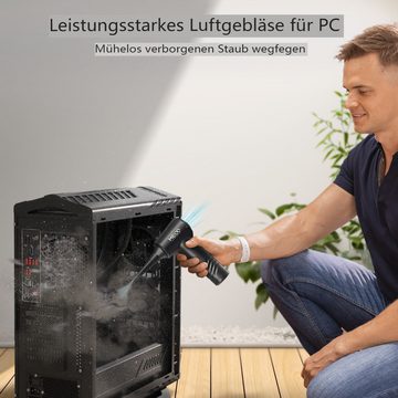 MECO Handstaubsauger, Elektrische Staubgebläse + Staubsauger kabellos für Laptop,Tastatur