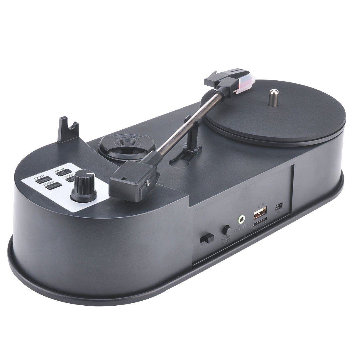 Bolwins B08D HIFI Rekordspieler Plattenspieler Turntable mp3 in USB Micro SD Medienkonverter Plattenspieler zu USB Typ A, Micro-SD, 0 cm, MP3-Direktaufnahme Digitalisierung ohne PC auf USB & Micro-SD