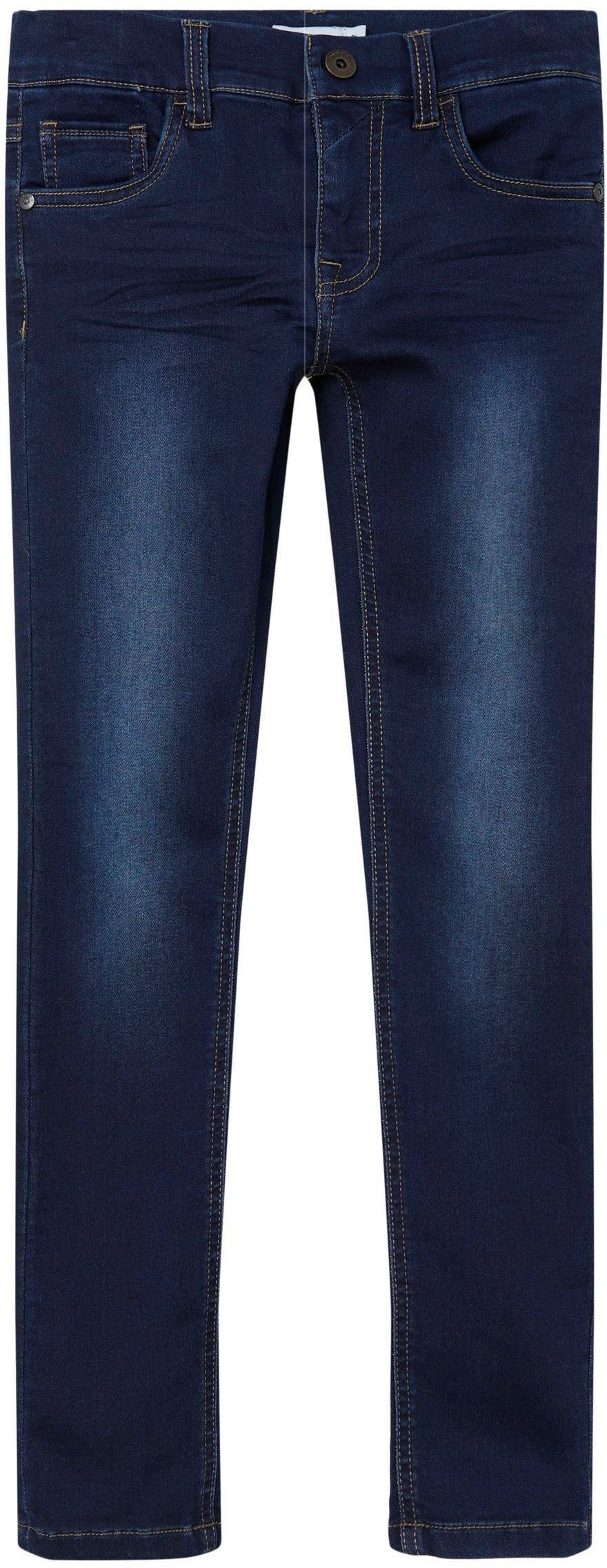 SWE PANT Name DNMTHAYER COR1 denim blue dark Stretch-Jeans It NKMTHEO