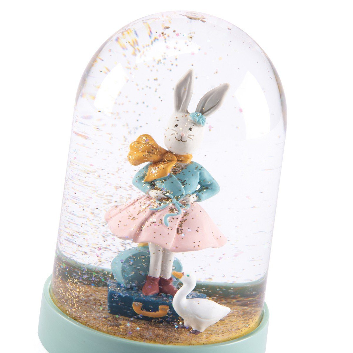 Moulin Roty Schneekugel Schneekugel Kaninchen 9x13cm Ballerina Deko