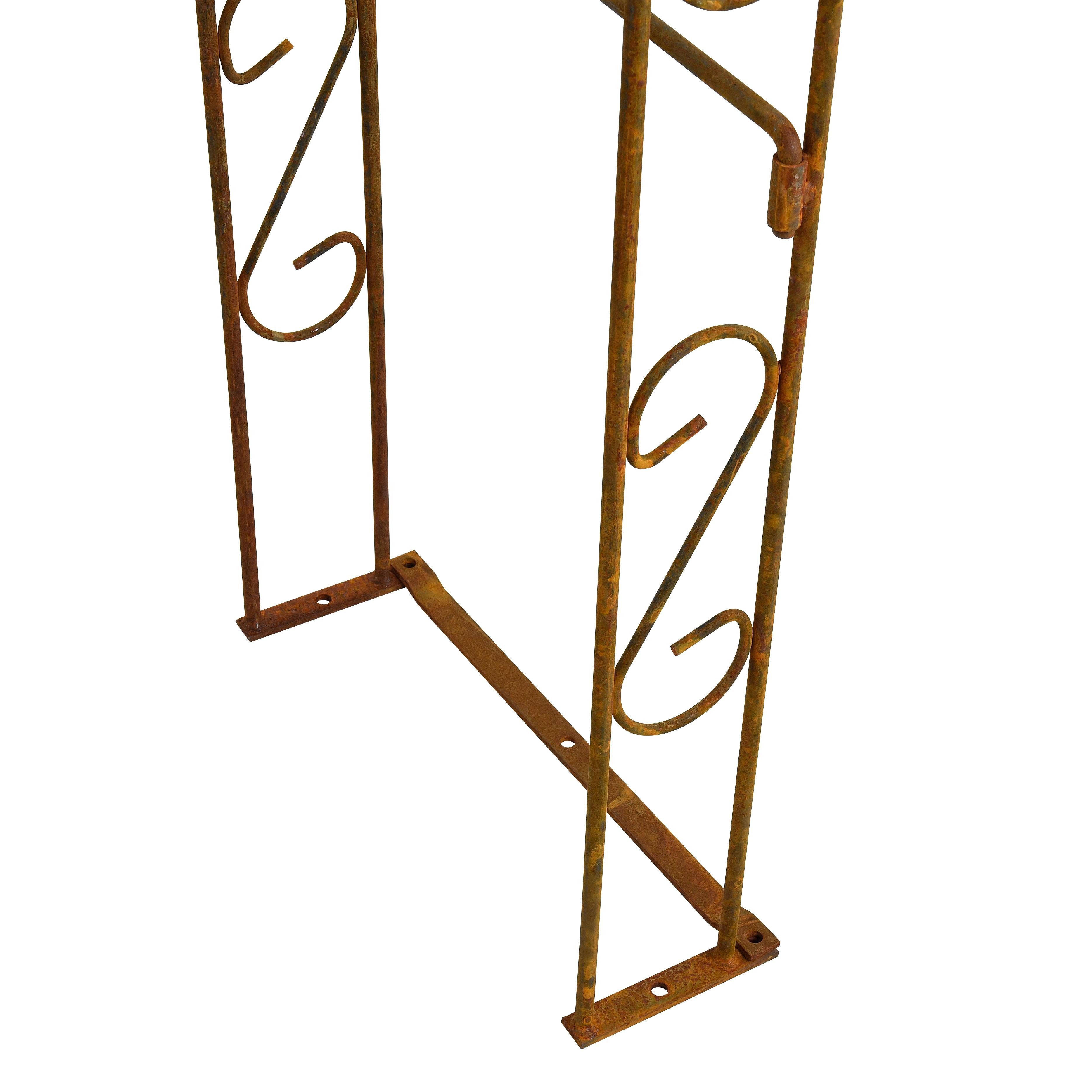 ESTEXO Rankgitter Torbogen Rosenbogen Edelrost 140 cm Rankhilfe Kletterhilfe Rosenspal – Bild 5 von 5