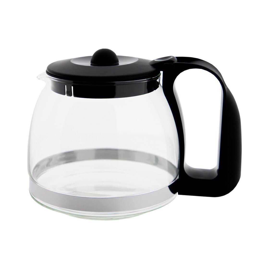 T24 Teekanne Glas Teekanne mit Edelstahlsieb, 1250 ml, 1,25 l, aus rostfreiem Edelstahl & Ergonomischer Griff Hitzeschutz – Bild 4 von 5