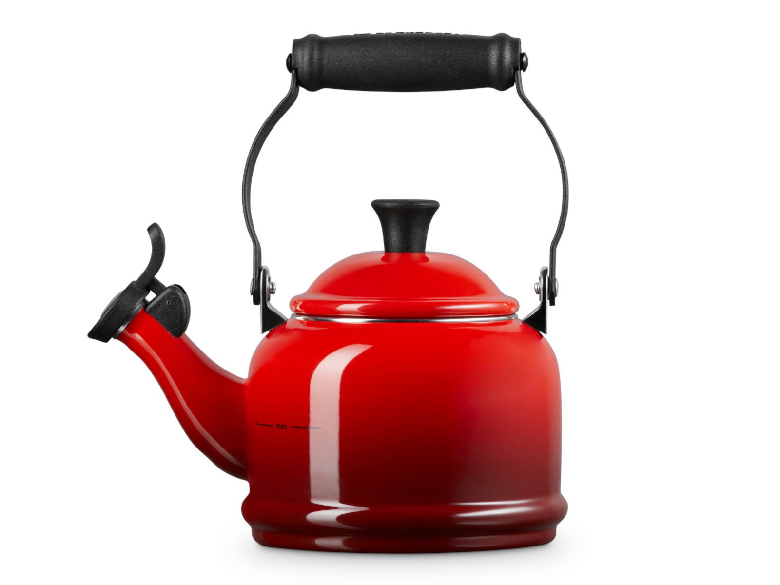 LE CREUSET Kanne Wasserkessel Demi kirschrot 1,1l