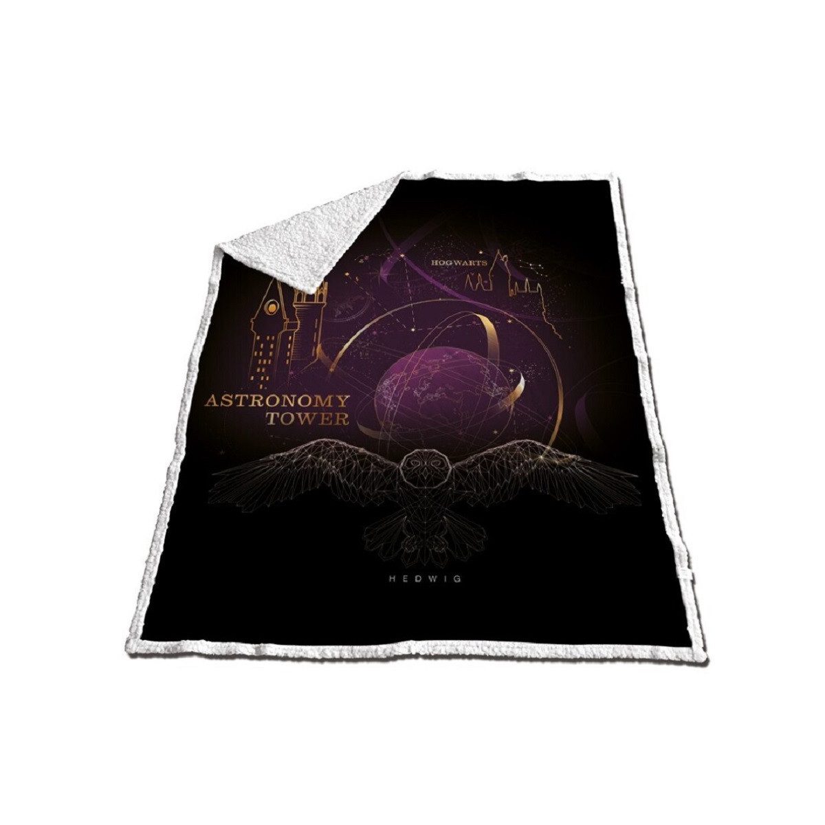 Wohndecke Decke – 130x170 cm für Kinderzimmer und mehr, Harry Potter