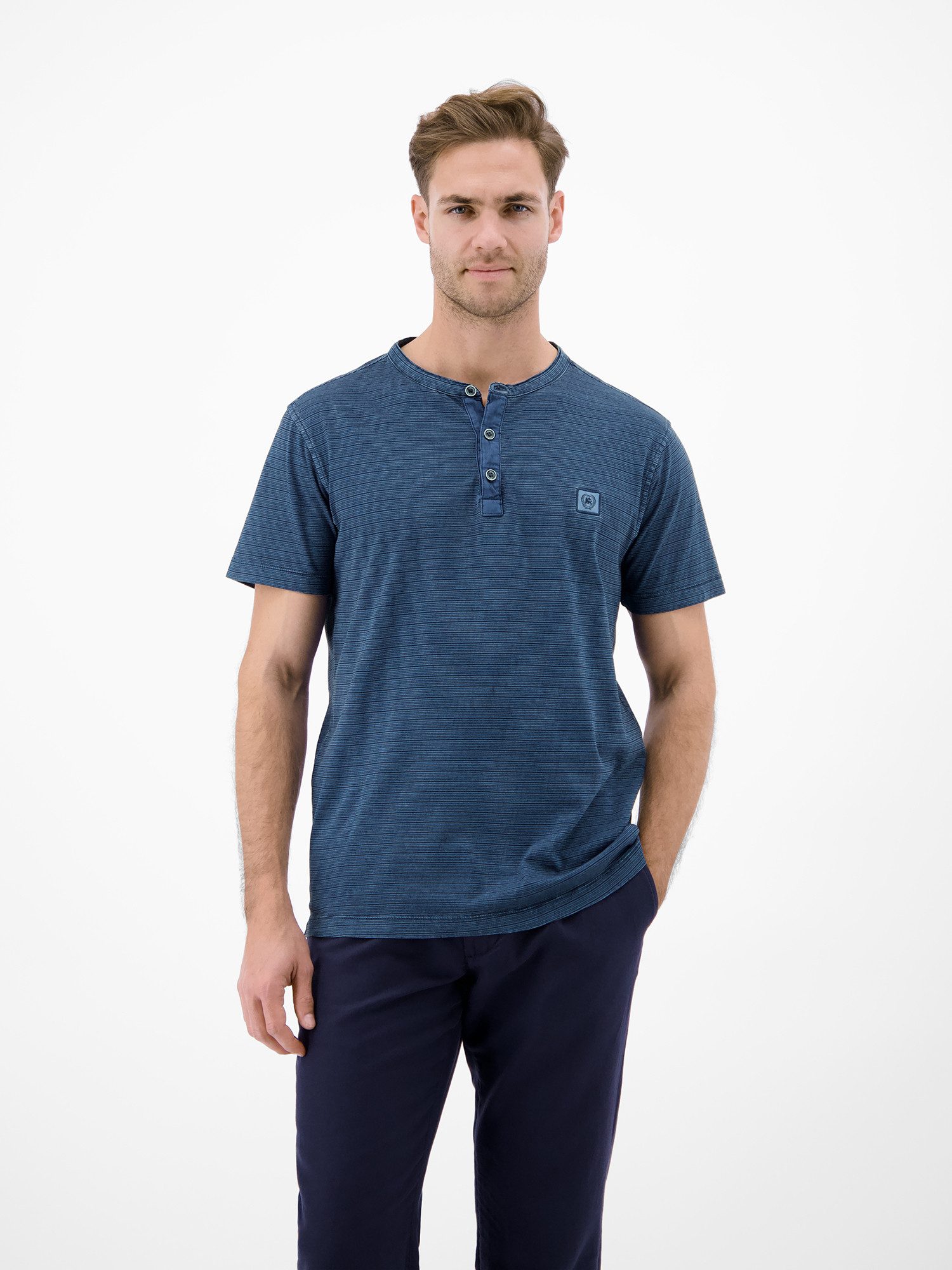 LERROS T-Shirt T-Shirt in Fineliner-Optik, Rundhalsausschnitt günstig online kaufen