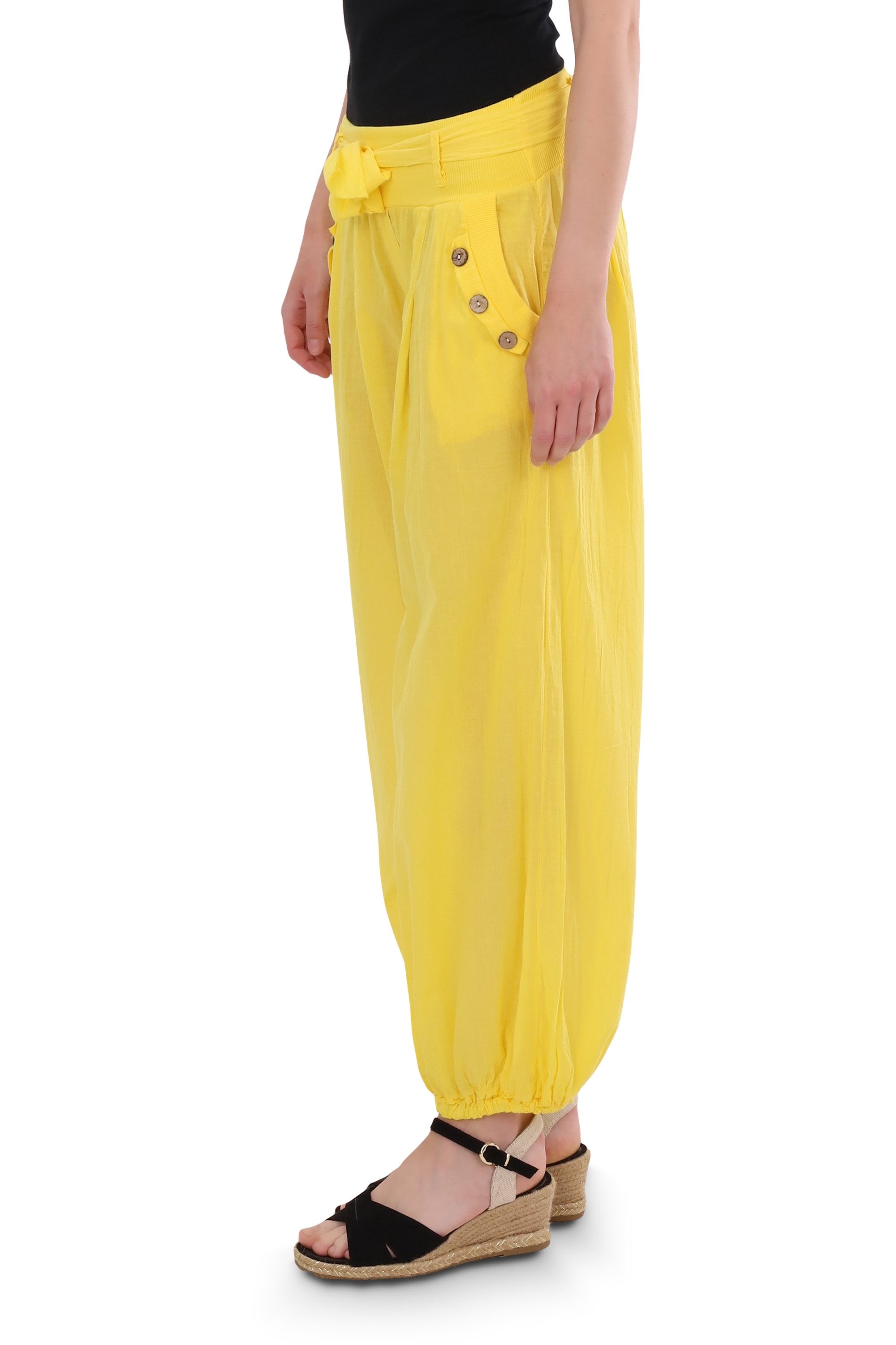 malito more than fashion Haremshose malito Damen Pumphose mit Bindegürtel 3 günstig online kaufen