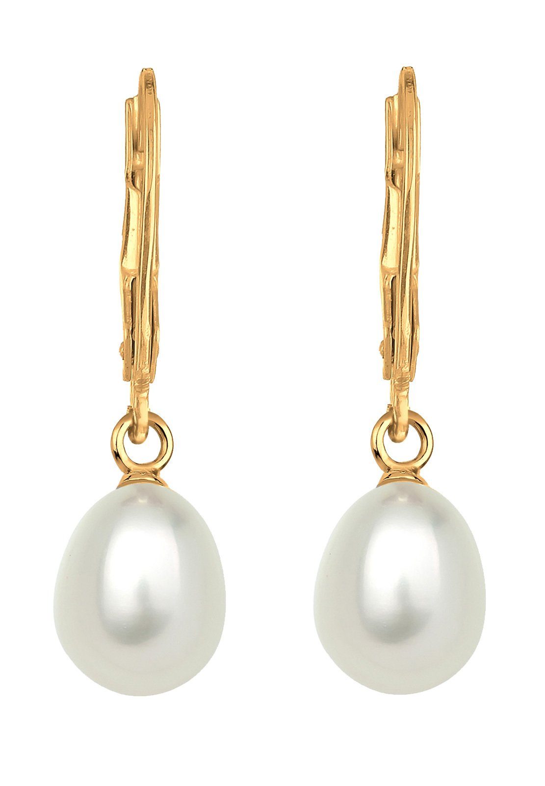 Elli Paar Ohrhänger Süßwasserzuchtperle Basic Klassisch 925 Silber günstig online kaufen