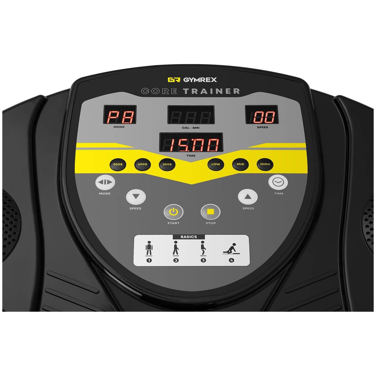 Gymrex Vibrationsplatte Vibrationstrainer bis 120 kg Vibroshaper Fitness Rüttelplatte