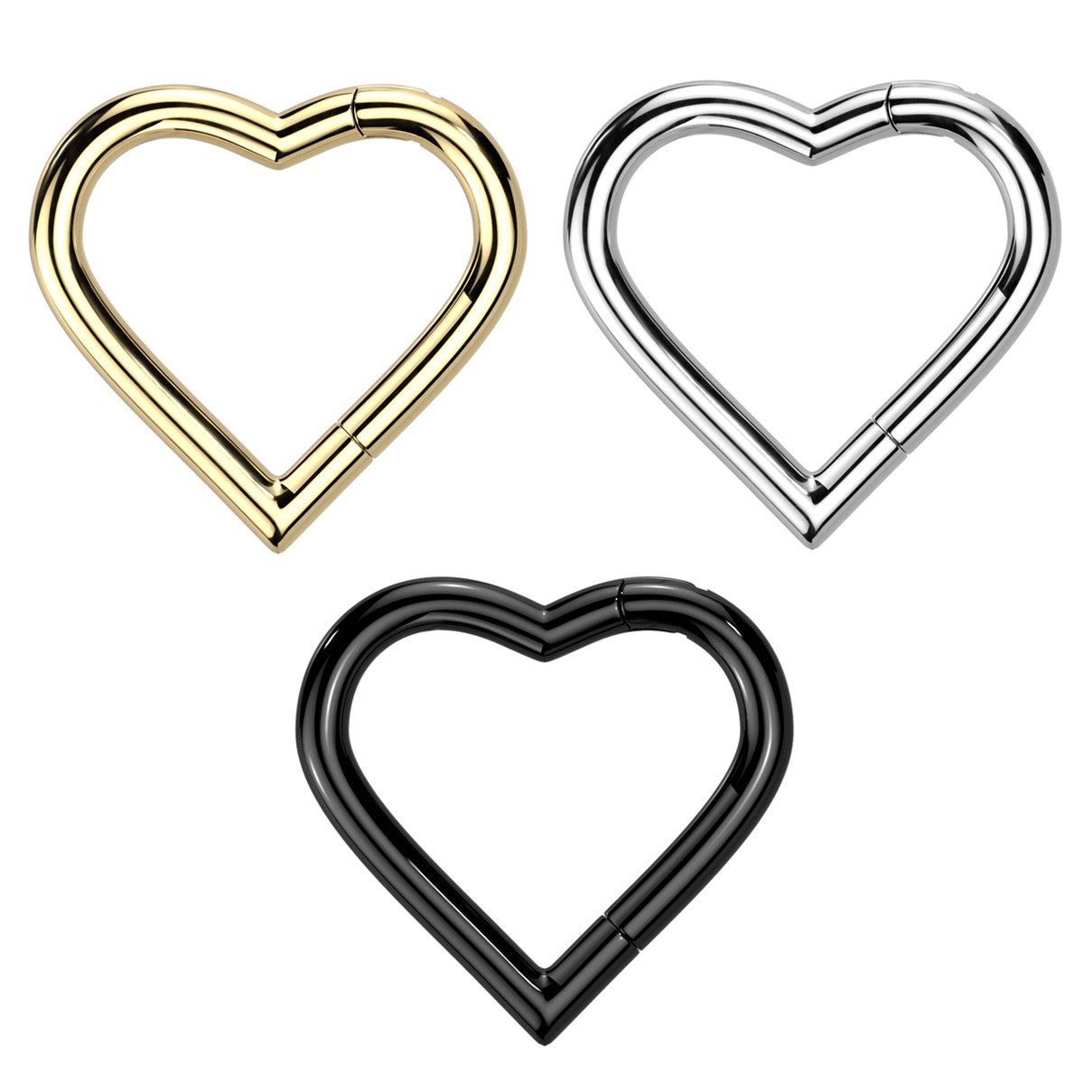 Taffstyle Nasenpiercing Septum Piercing Herz Segmentring günstig online kaufen