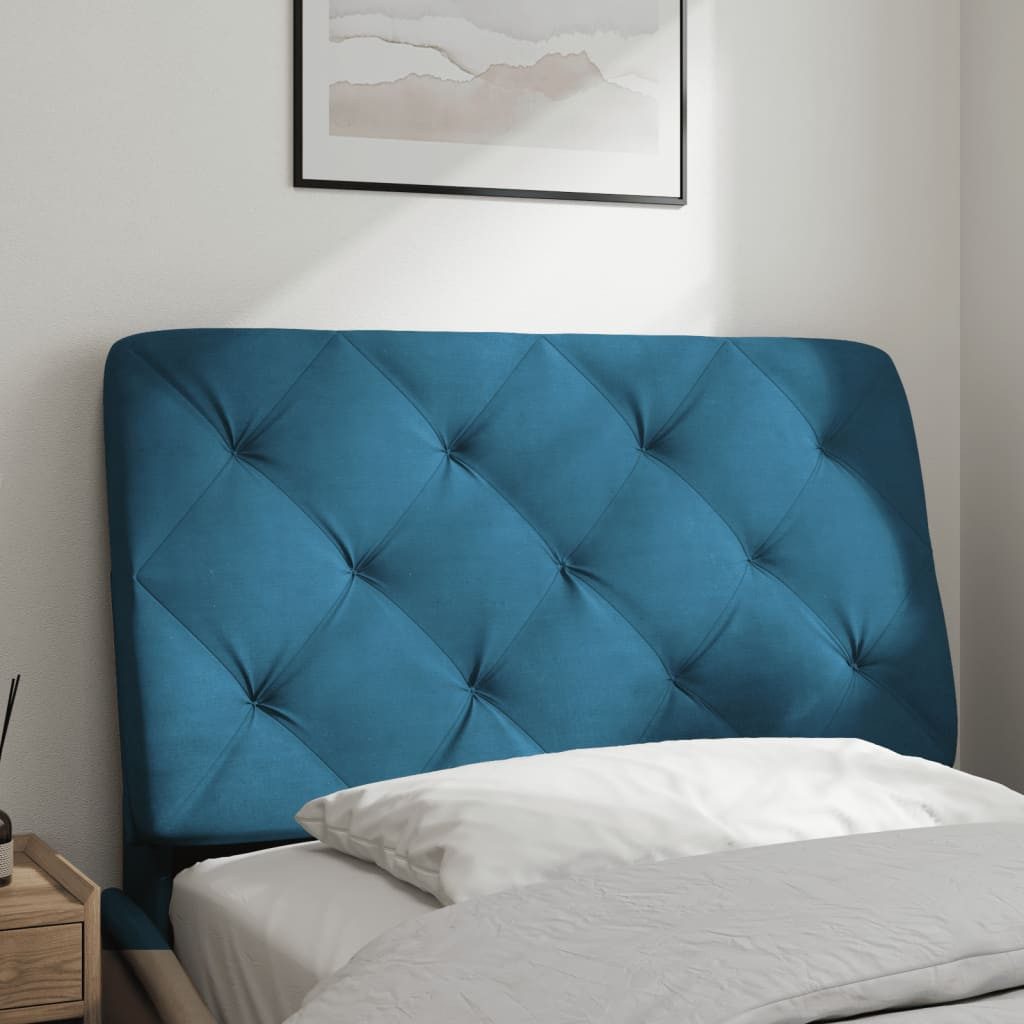 vidaXL Kopfteil Kopfteil-Kissen Blau 90 cm günstig online kaufen