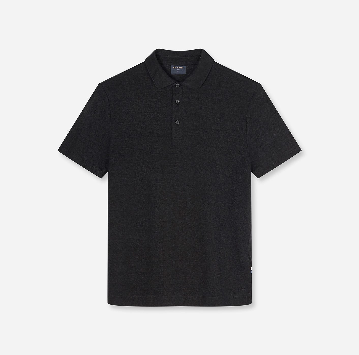 OLYMP Poloshirt aus hochwertigem Leinen, unifarben