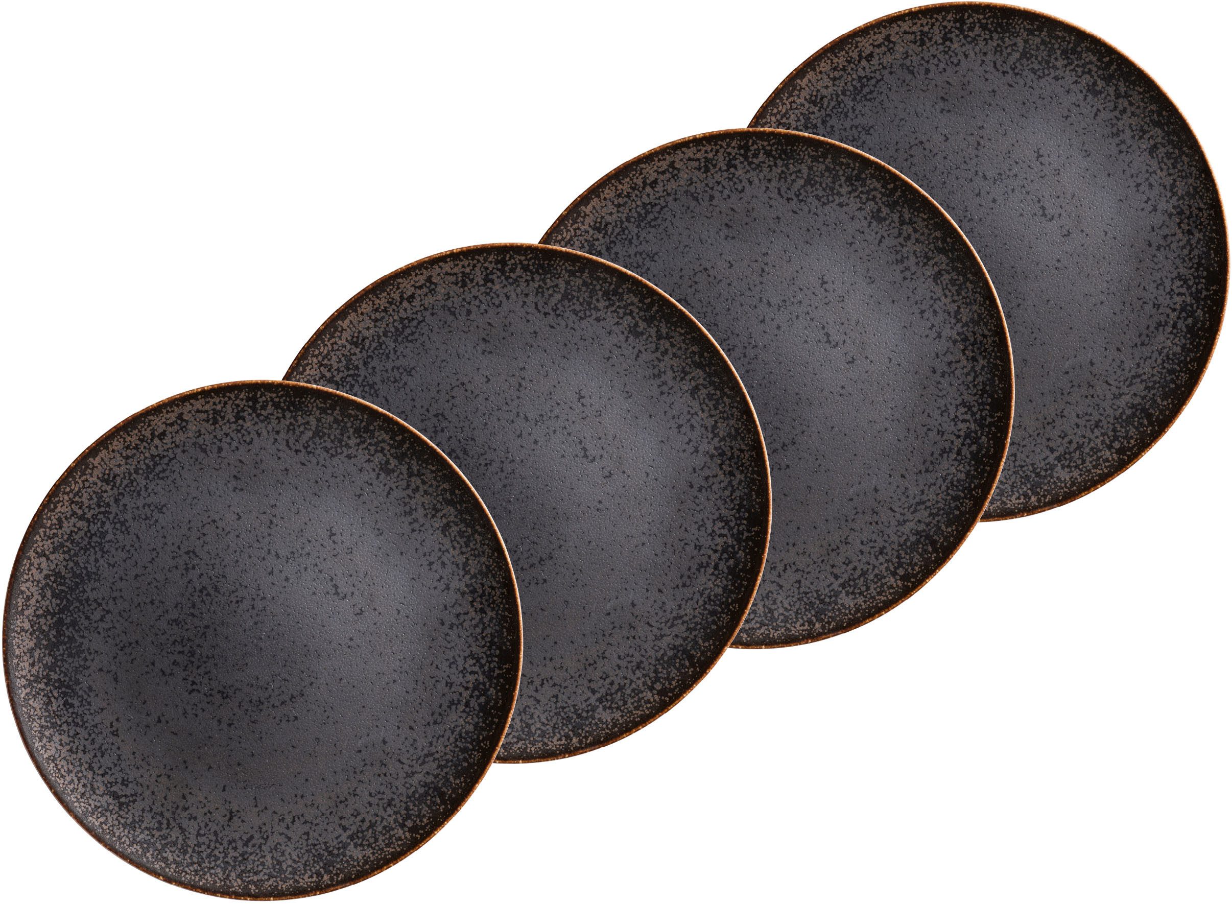 MÄSER Dessertteller POWERFUL, Dessertteller Set, Porzellan, (4 St), Teller Set