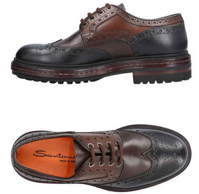 SANTONI Santoni Leder Schnürschuhe Lace-Up Shoes Boots Mokassins Schuhe Halbsc Sneaker