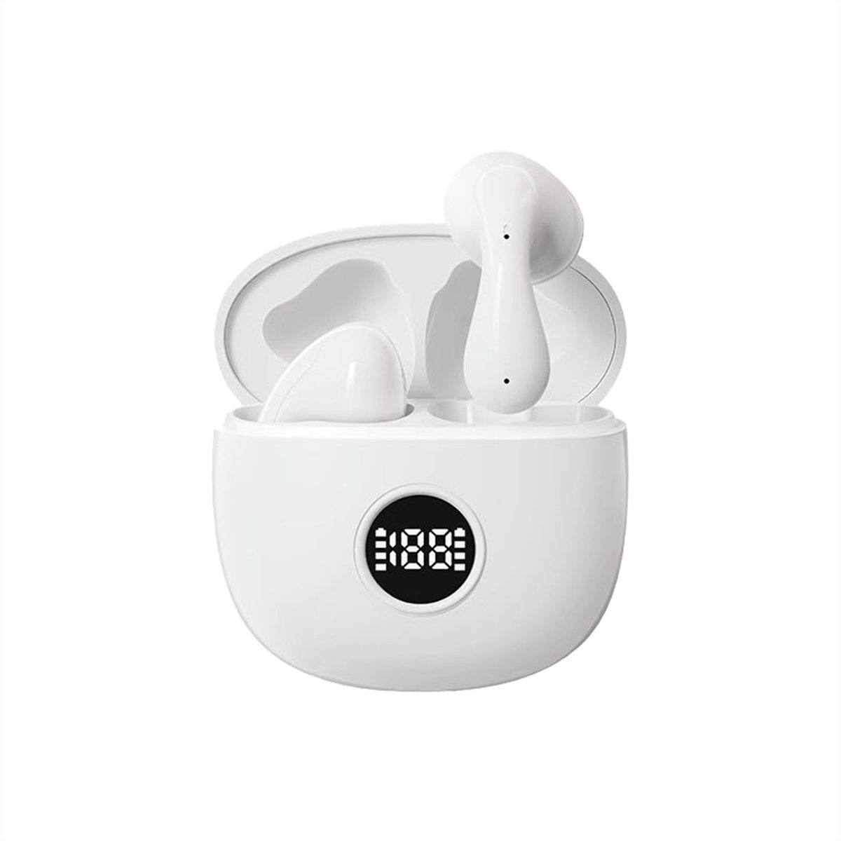carefully selected Kabelloser In-Ear-Kopfhörer mit LED-Anzeige, Geräuschunterdrückung In-Ear-Kopfhörer (Bluetooth V5.3 + intelligente Digitalanzeige + super lange Akkulaufzeit) Weiß