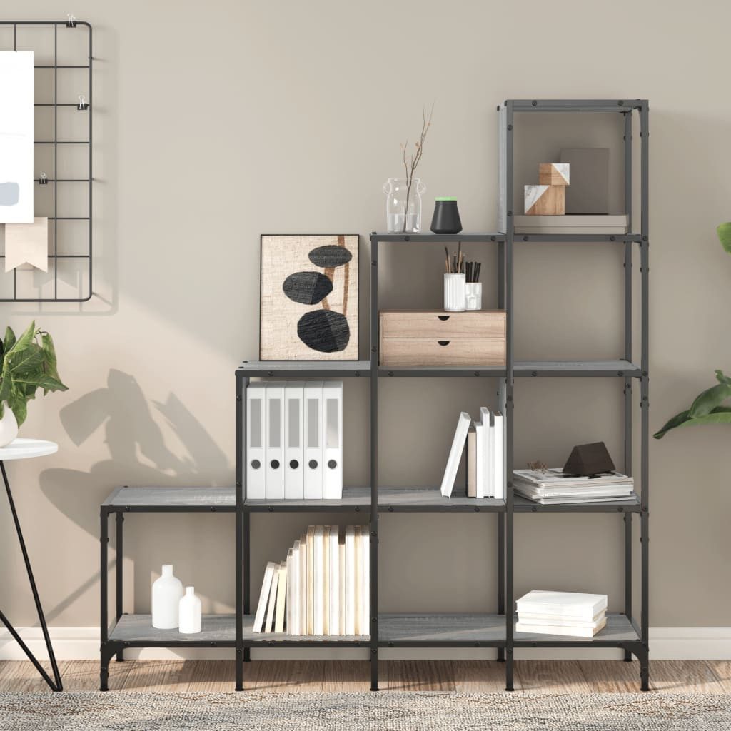 vidaXL Bücherregal Bücherregal Grau Sonoma 122x30x132 günstig online kaufen