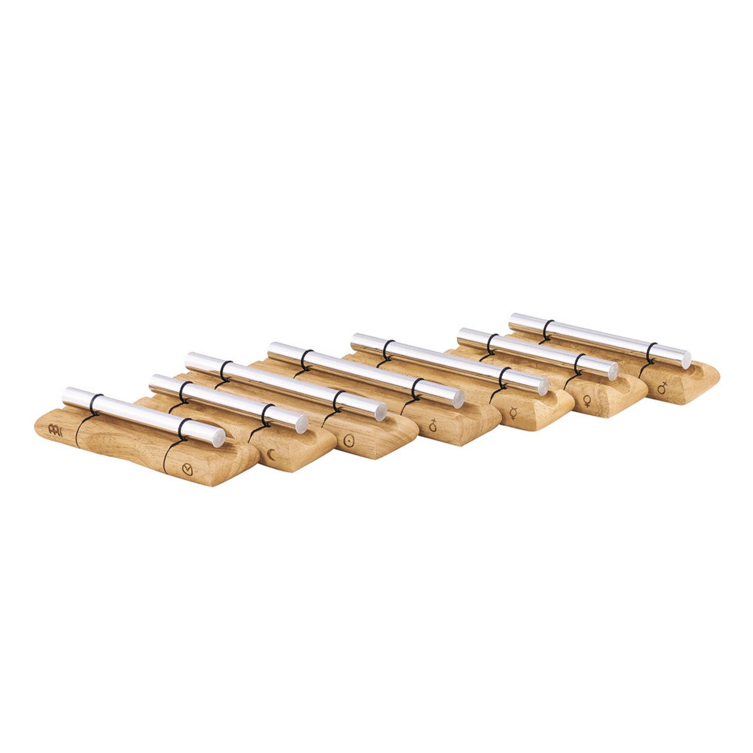 Meinl Sonic Energy Chime Meinl Sonic Energy Klangstäbe EC-SET-CHA-7 Chakra Set mit Tuch,Klangstäbe, Vorteils-Set mit Mikrofasertuch