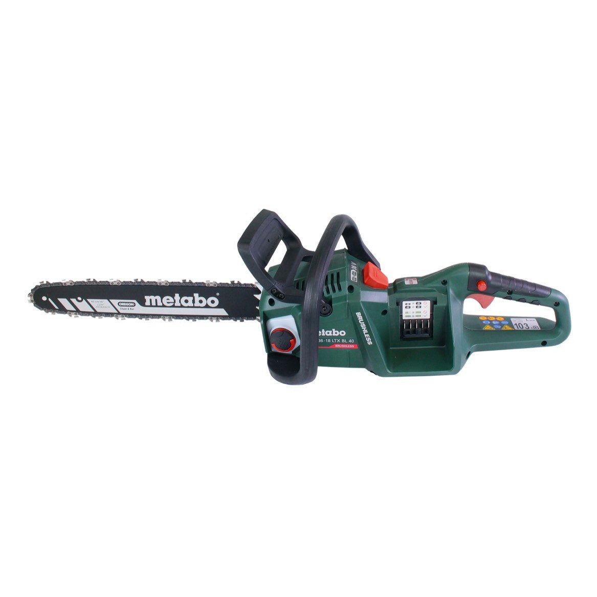 metabo Akku-Kettensäge MS 36-18 LTX BL 40 Akku Kettensäge 36 V (2x 18 V) 40 cm 22 m/s Brus