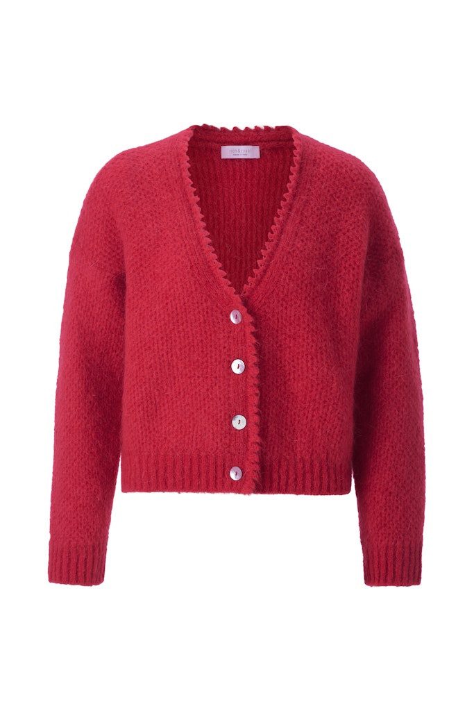 RICHROYAL Strickjacke V-Neck Cardigan Tuck Stitch günstig online kaufen