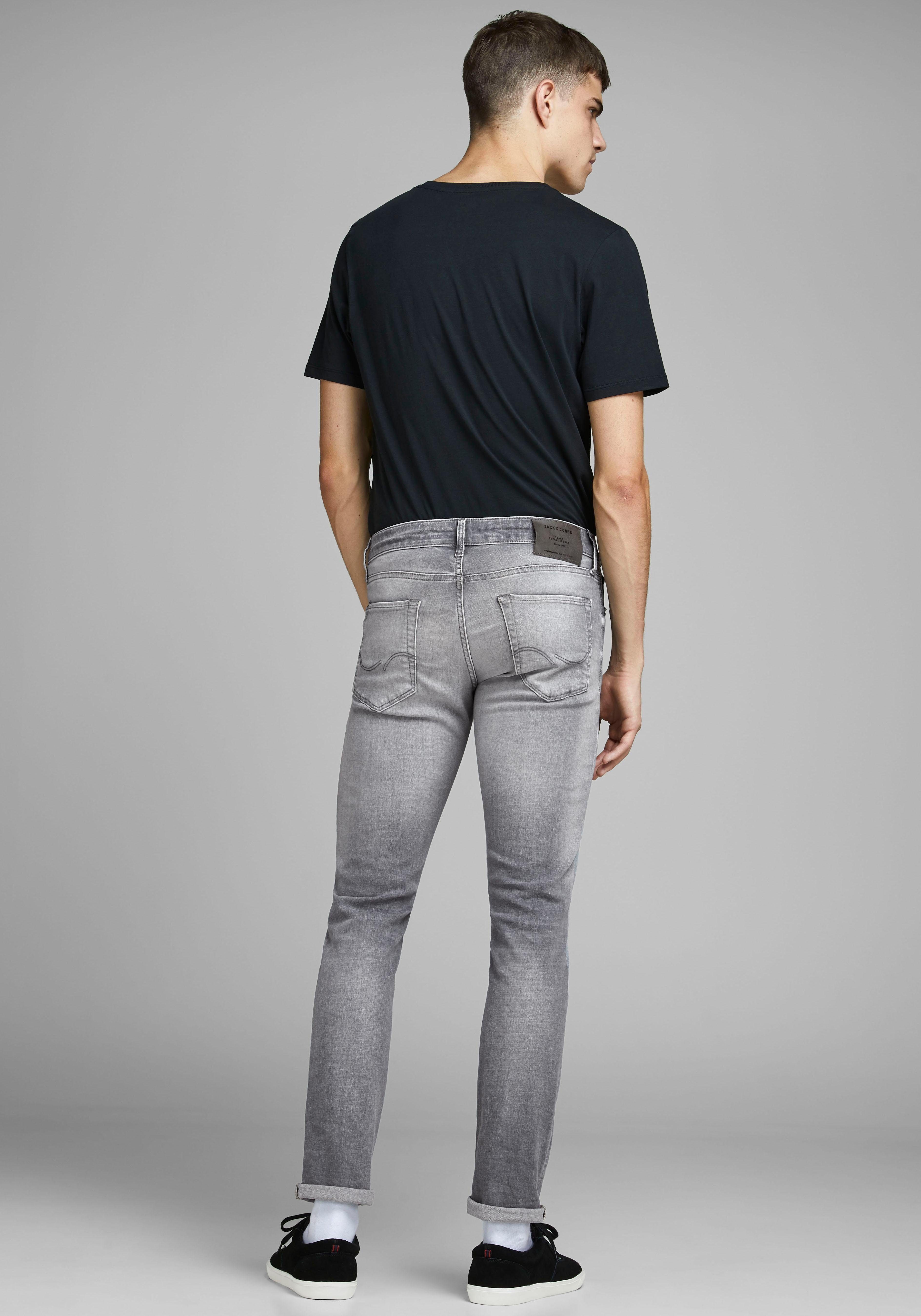 & Slim-fit-Jeans GLENN Jones grey-denim ICON Jack